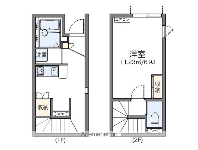 レオネクストスクルト 102号室 間取り