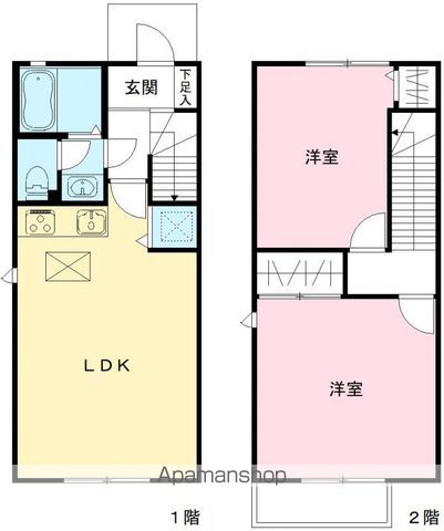 クアトロ千歳台 204号室 間取り
