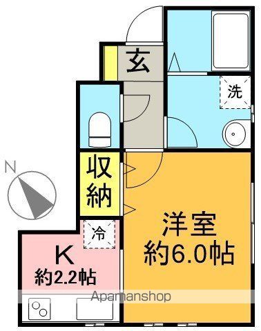 グレースＭ 104号室 間取り