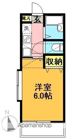 ヒューゲルハイム 203号室 間取り