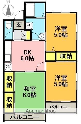 ドミール久我山 203号室 間取り