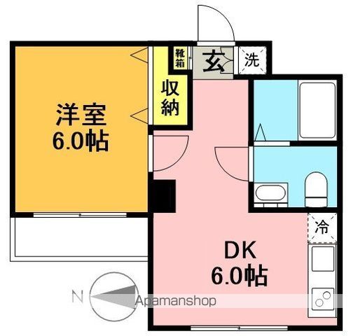 パスコマンション東松原 308号室 間取り