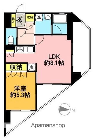 プレール・ドゥーク世田谷代田 309号室 間取り