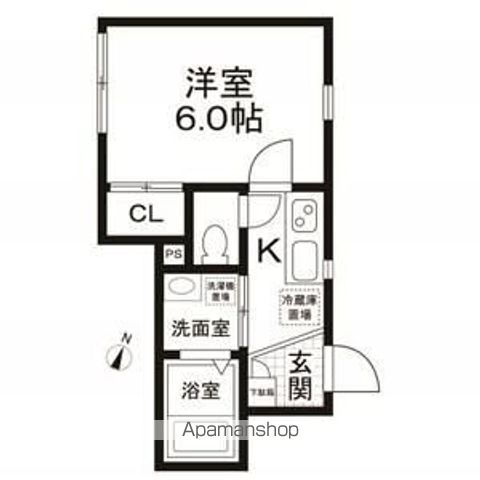 ８ｔｈ　ｎｏｔｅ 101号室 間取り