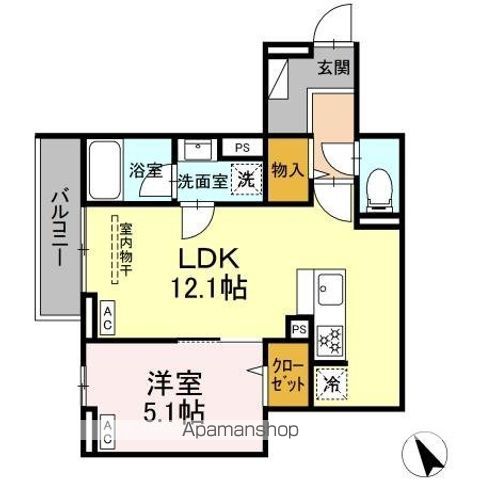 セレスティア桜上水 302号室 間取り