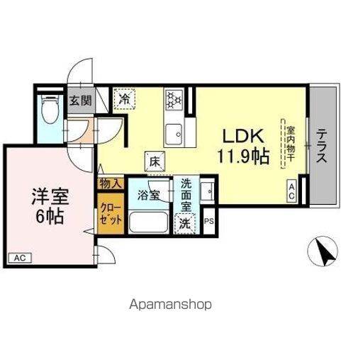 セレスティア桜上水 101号室 間取り