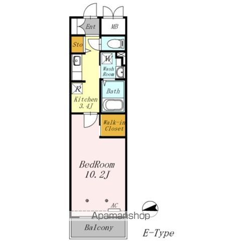 ＡＺＡＬＥＴＹ上北沢 220号室 間取り