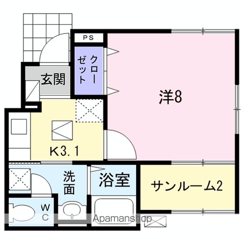 アド　ブランチ 101号室 間取り