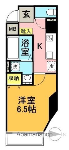 ハラスパジオ下北沢． 501号室 間取り
