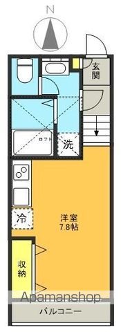 メゾンヴェルトゥ 201号室 間取り
