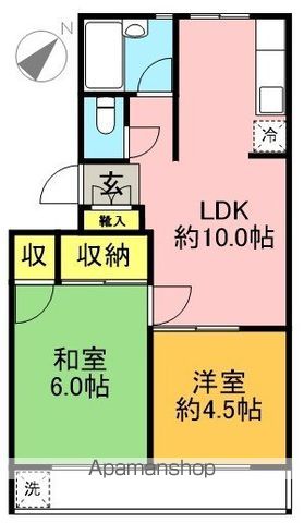 ブラウンハイツ 303号室 間取り