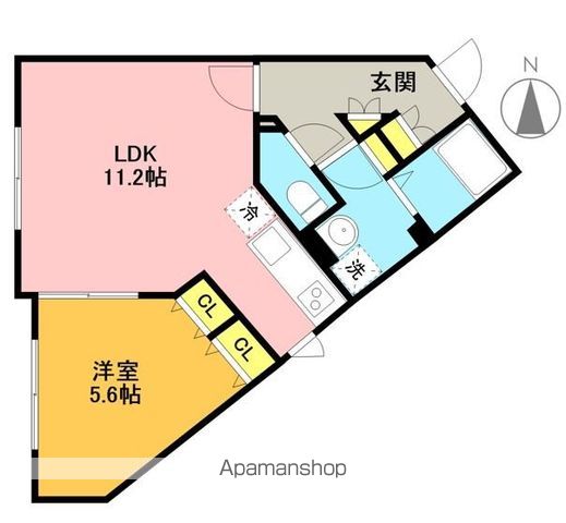 ＡＬＥＲＯ世田谷羽根木 101号室 間取り
