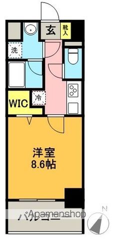 ＭＡＧＥＳ世田谷 902号室 間取り