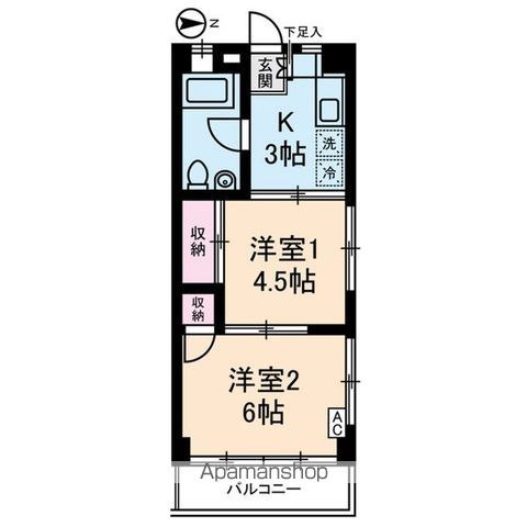 アムス桜丘 304号室 間取り