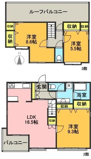 ハウス羽根木  間取り図