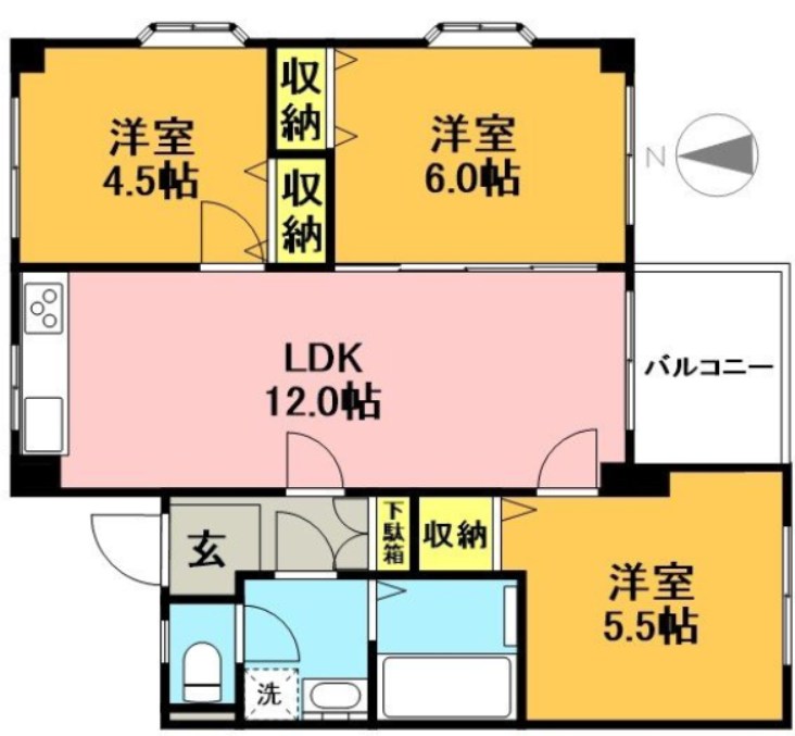 テルミニ宮脇  間取り図