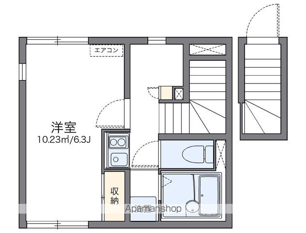 レオネクストシオン北沢 201号室 間取り
