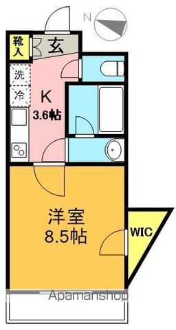 クレストパーク豪徳寺 103号室 間取り