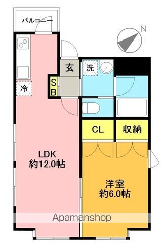 フォールズ羽根木 301号室 間取り