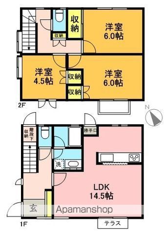 アベニュー浜田山 Fー2号室 間取り
