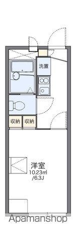 レオパレスコア 108号室 間取り