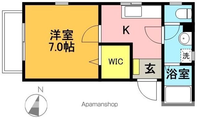 クレール浜田山 101号室 間取り