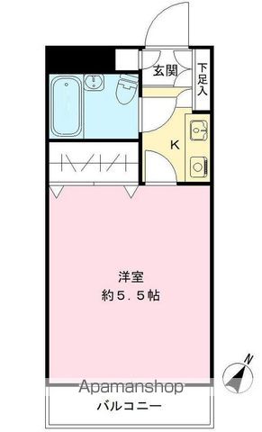 サンイワキハイツ 204号室 間取り