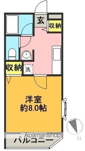 アティナ松原 205号室 間取り