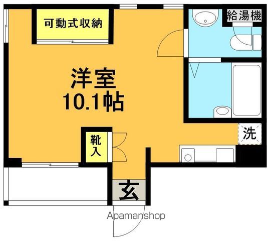 北沢スタディオス 106号室 間取り