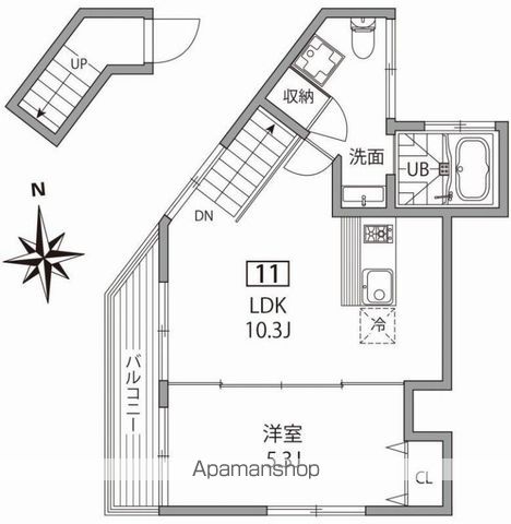 グランエッグス久我山 11号室 間取り