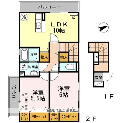 コンソラータ C号室 間取り