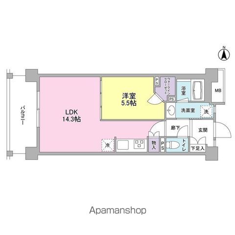 アンビエンテ経堂 215号室 間取り