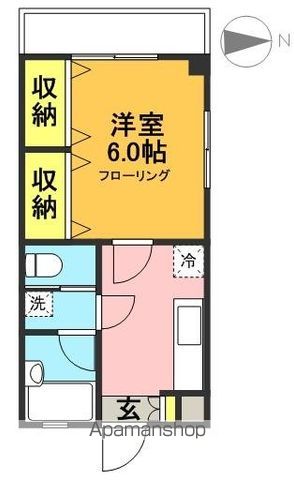 メゾンドブローニュ東松原 201号室 間取り