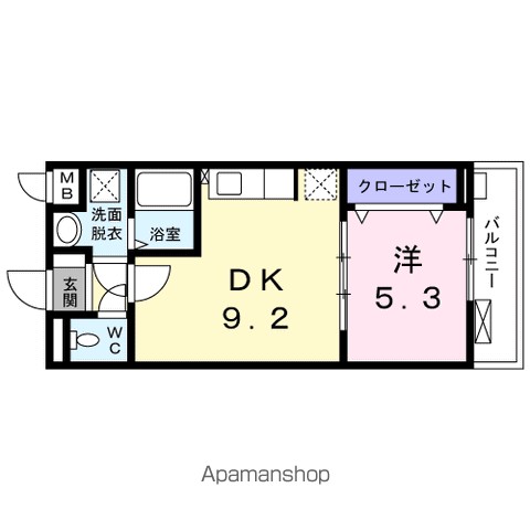 メゾン・ルーク山栄 404号室 間取り