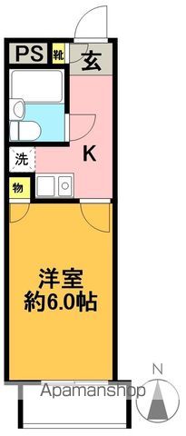リシェス明大前 407号室 間取り