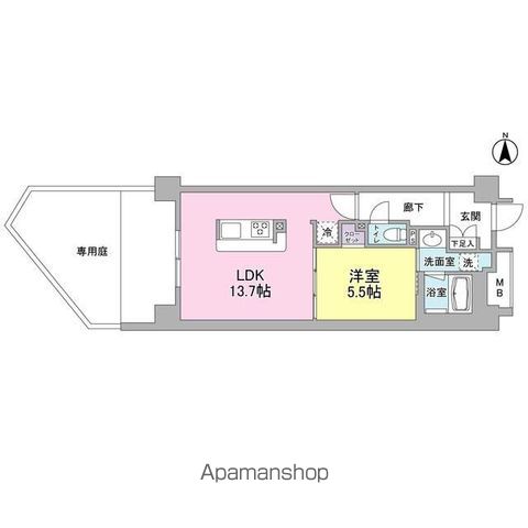 アンビエンテ経堂 111号室 間取り