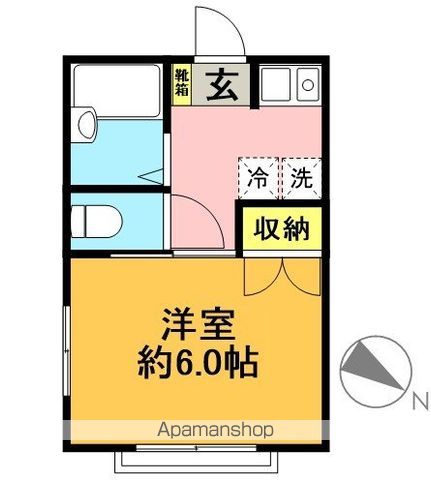 エクセル北沢 202号室 間取り