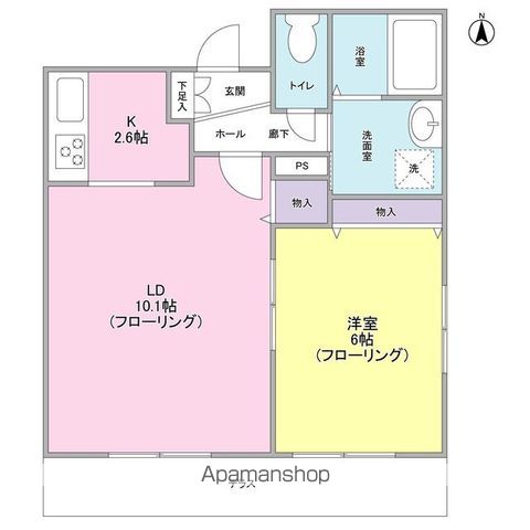 ヴィヴェール笹塚 101号室 間取り
