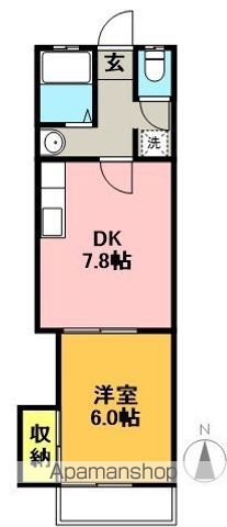 パレス赤堤 106号室 間取り