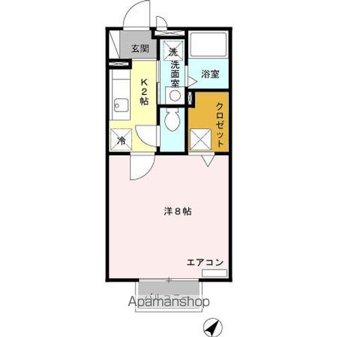 フロレスタ 102号室 間取り