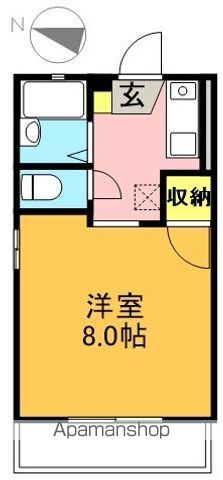 コーポエルム 201号室 間取り