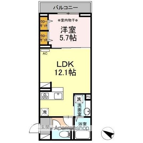 セレスティア北烏山 307号室 間取り