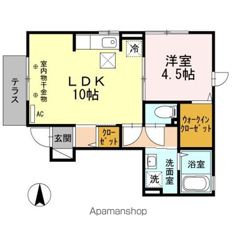 デュエット赤堤　♭ 101号室 間取り