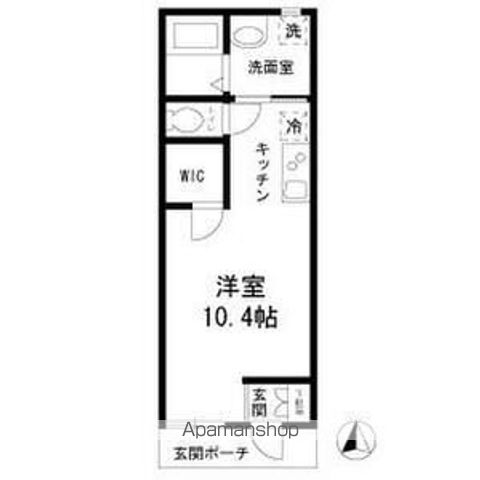 ｂｌａｎｃ　ｃｌａｉｒ　下北沢 B号室 間取り