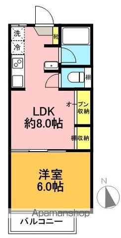 ザ・コンパニオン 202号室 間取り