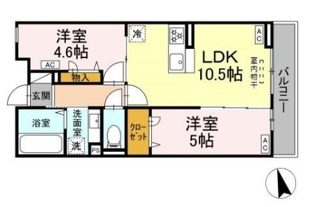 グラナーデ祖師谷 303号室 間取り