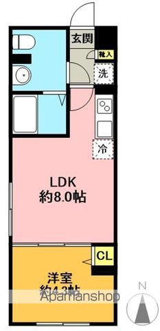 ラフィスタ豪徳寺 202号室 間取り