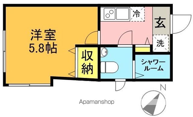 クーカイテラス代田橋 201号室 間取り