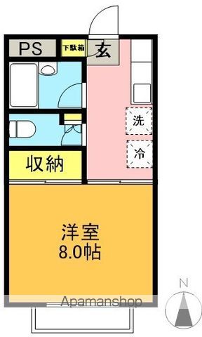 ハウス松園 102号室 間取り