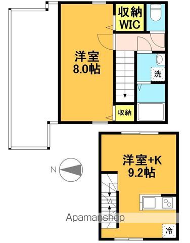 Ｃａｓａ　Ｂｅｌｌａ　Ｄａｉｔａ 202号室 間取り